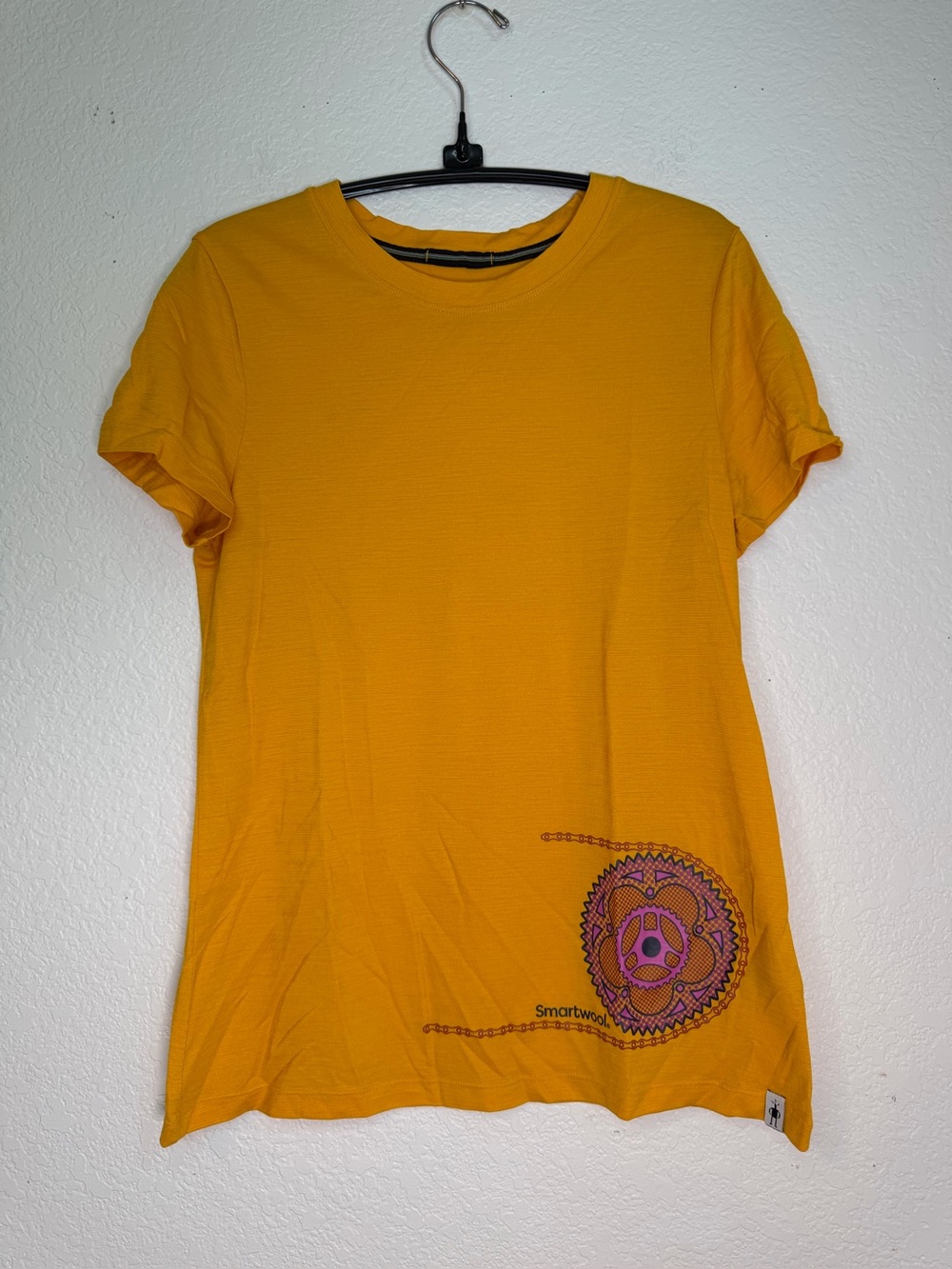 Smartwool Women's Merino Sport 150 Crankset Short Sleeve Graphic Tee, Size S